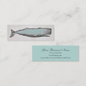 ヴィンテージビクトリアン鯨業又は個人 スキニー名刺 (正面/裏面)