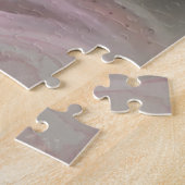 ヴィンテージビクトリアン10代の少女ピンク ジグソーパズル (側面)