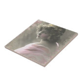 ヴィンテージビクトリアン10代の少女ピンク タイル (側面)