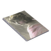 ヴィンテージビクトリアン10代の少女ピンク ノートブック (右側)