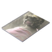 ヴィンテージビクトリアン10代の少女ピンク ノートブック (左側)