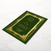 ヴィンテージビクトリアン1870年代結婚時代 箔招待状 (回転した状態)