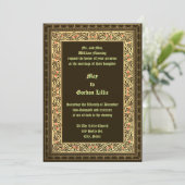 ヴィンテージビクトリアン1882縁ど年結婚代 招待状 (スタンド正面)