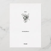 ヴィンテージビクトリアン1882縁ど年 箔招待状 (裏面)