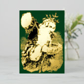 ヴィンテージビクトリアン1884年父クリスマス 箔シーズンカード (立ち正面)