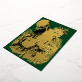 ヴィンテージビクトリアン1884年父クリスマス 箔シーズンカード (回転した状態)