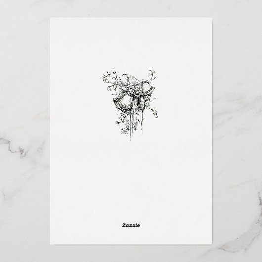 ヴィンテージビクトリアン1893華美年結婚代 箔招待状 (裏面)