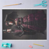 ヴィンテージビクトリアン2馬のデコページ 薄葉紙 (クラフト)