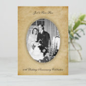 ヴィンテージビクトリアン50周年お祝い 招待状 (スタンド正面)