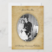 ヴィンテージビクトリアン50周年お祝い 招待状 (正面)