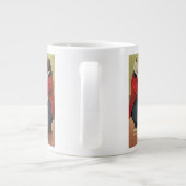 ヴィンテージビクトリアン、ゲイ、踊りクマ ジャンボコーヒーマグカップ (裏面)