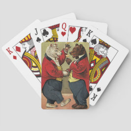 ヴィンテージビクトリアン、ゲイ、踊りクマ トランプ