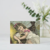 ヴィンテージビクトリアン&ザパーラーペット葉書 ポストカード (スタンド正面)