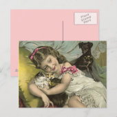 ヴィンテージビクトリアン&ザパーラーペット葉書 ポストカード (正面/裏面)