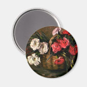 ヴィンテージビクトリアン、フローラカーネーション マグネット (正面/裏面)