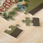 ヴィンテージビクトリアン、新年のご挨拶 ジグソーパズル (側面)