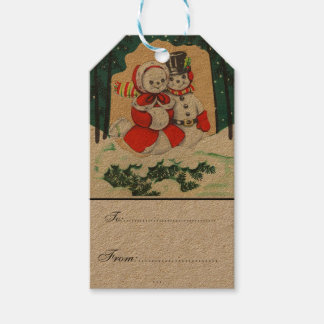 ヴィンテージビクトリアン,素朴,クリスマス,パターン, ギフトタグ