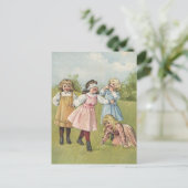 ヴィンテージビクトリアン・遊チルドレン・ブラインド・マンズ・ブラフ ポストカード (スタンド正面)