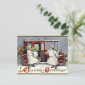 ヴィンテージビクトリアン、c.1912クリスマス シーズンポストカード (スタンド正面)