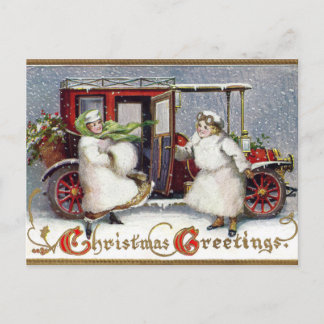 ヴィンテージビクトリアン、c.1912クリスマス シーズンポストカード