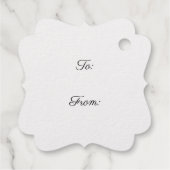 ヴィンテージビクトリア書道クリスマスタグ フェイバータグ (裏面)