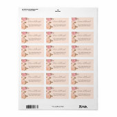 ヴィンテージビクトリア赤面フローラアドスタイリッシュレス ラベル (フルシート)