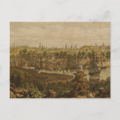 ヴィンテージビクトリア・バンクーバーの写真地図(1860) ポストカード (正面)