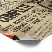 ヴィンテージビクトリーWWIIコラージュのポスター ポスター (角)