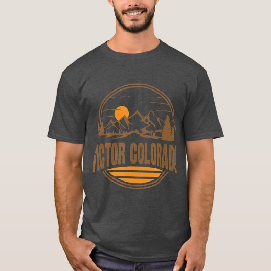 ヴィンテージビクトルコロラドマウンテンハイキング土産 Tシャツ (正面)