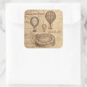 ヴィンテージビクトロリアン熱気球 スクエアシール (バッグ)