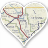 ヴィンテージビショップカリフォルニアマップ シール (正面)