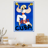 ヴィンテージビジットキューバプリント ポスター (キッチン)