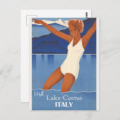 ヴィンテージビジットコーモイタリアトラベル ポストカード (正面/裏面)