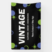 ヴィンテージビジネスミッドセンチュリーモダンスタイル 横断幕 (縦)