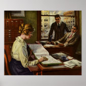 ヴィンテージビジネス会議、役員とのオフィス ポスター (正面)