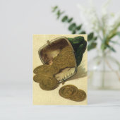 ヴィンテージビジネス金融、金ゴールドコイン財布 (スタンド正面)