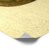 ヴィンテージビジネス金融、金ゴールドコイン財布 ポスター (角)