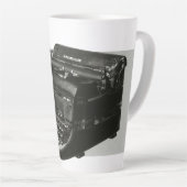 ヴィンテージビジネス、アンティークオフィスマニュアルタイプライター カフェラテマグ (右アングル)