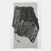 ヴィンテージビジネス、アンティークオフィスマニュアルタイプライター キッチンタオル (縦)