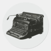 ヴィンテージビジネス、アンティークオフィスマニュアルタイプライター ラウンドシール (正面)