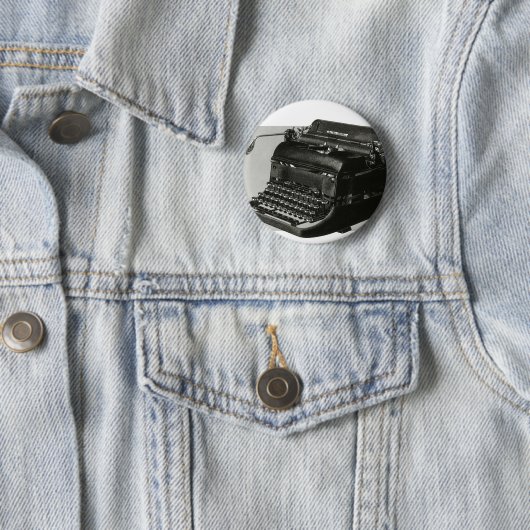 ヴィンテージビジネス、アンティークオフィスマニュアルタイプライター 缶バッジ (インサイチュ)