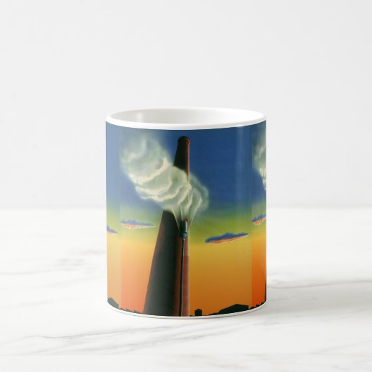 ヴィンテージビジネス、スチームホイッスル工場サンライズ コーヒーマグカップ (中央)