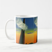 ヴィンテージビジネス、スチームホイッスル工場サンライズ コーヒーマグカップ (左)