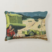 ヴィンテージビジネス、建築サイト（測量士あり） アクセントクッション (正面)