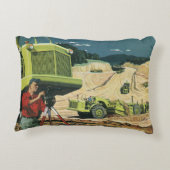 ヴィンテージビジネス、建築サイト(測量士あり) アクセントクッション (裏面)