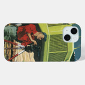 ヴィンテージビジネス、建築サイト（測量士あり） Case-Mate iPhoneケース (裏面 (横))