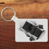 ヴィンテージビジネス、手、建築設計図 キーホルダー (裏面)