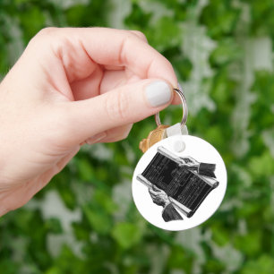 ヴィンテージビジネス、手、建築設計図 キーホルダー