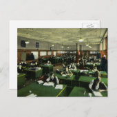 ヴィンテージビジネス、新聞社のジャーナリスト ポストカード (正面/裏面)