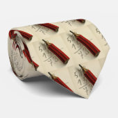 ヴィンテージビジネス、赤鉛筆で数式 ネクタイ (ロール)